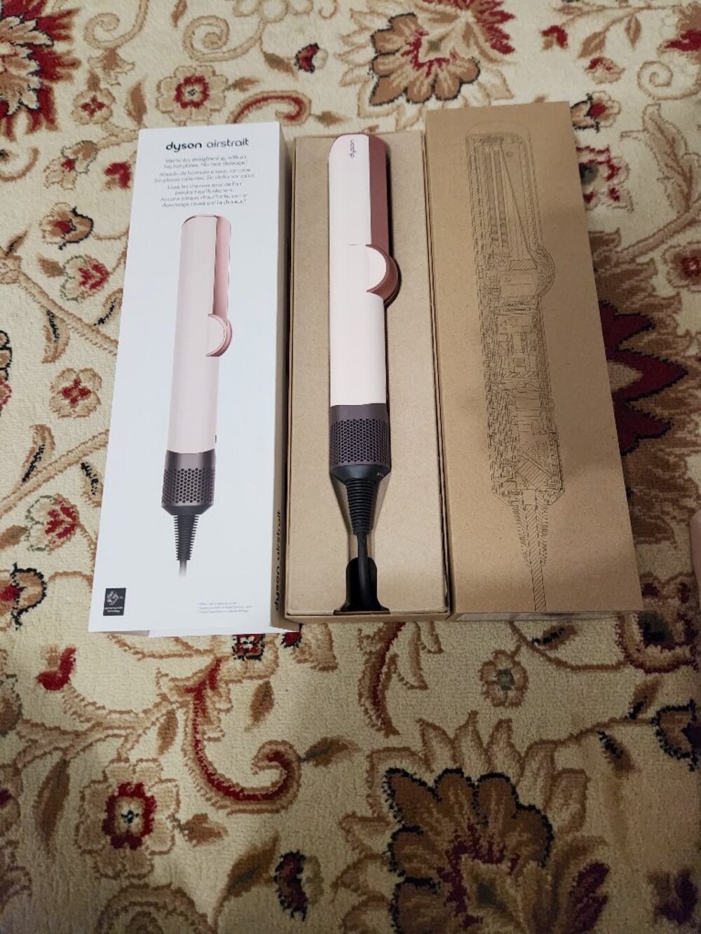 Brand New Dyson Airstrait Straightener Styler- Rose Gold and Pink